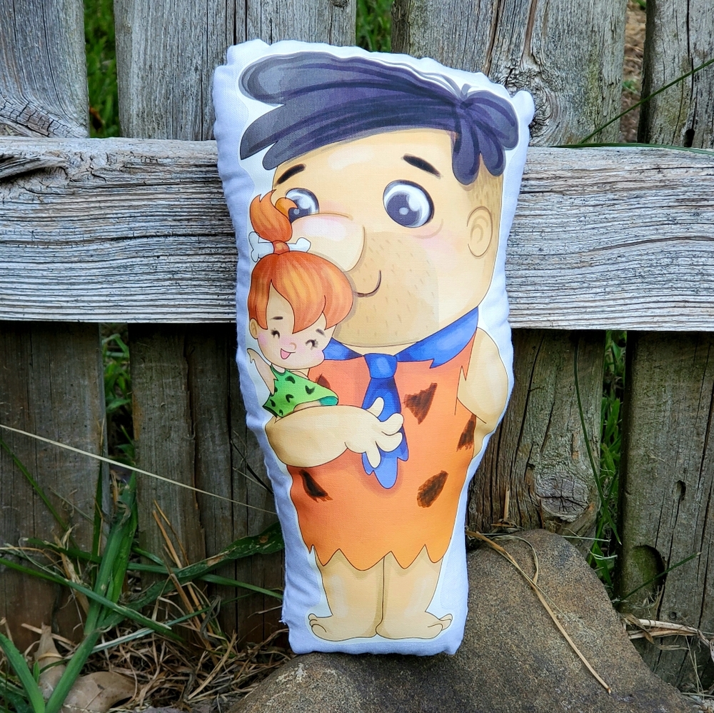 Flintstones Fred with Pebbles Pillow Pal. New.